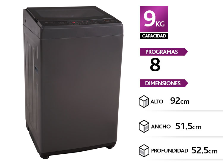 Lavadora Midea Carga Superior 9 k