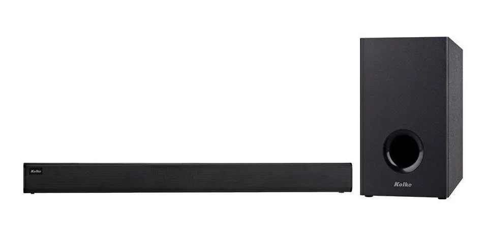 Barra De Sonido Kolke + Subwoofer Kpe-400, Conexión Bluetooth, 180W de Potencia