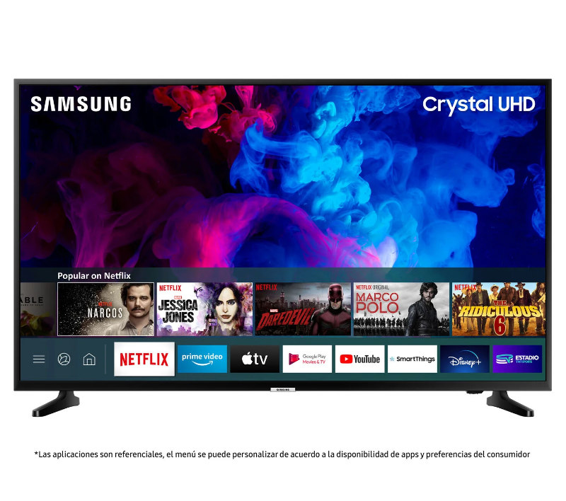 LED Samsung 43" Crystal UHD 4K Smart TV