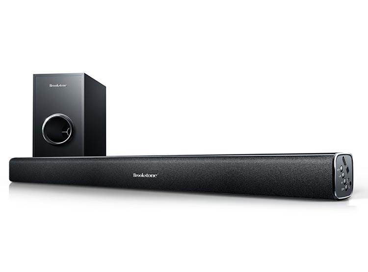 Soundbar 2.1 + Subwoofer Brookstone, 30W RMS, Bluetooth, HDMI