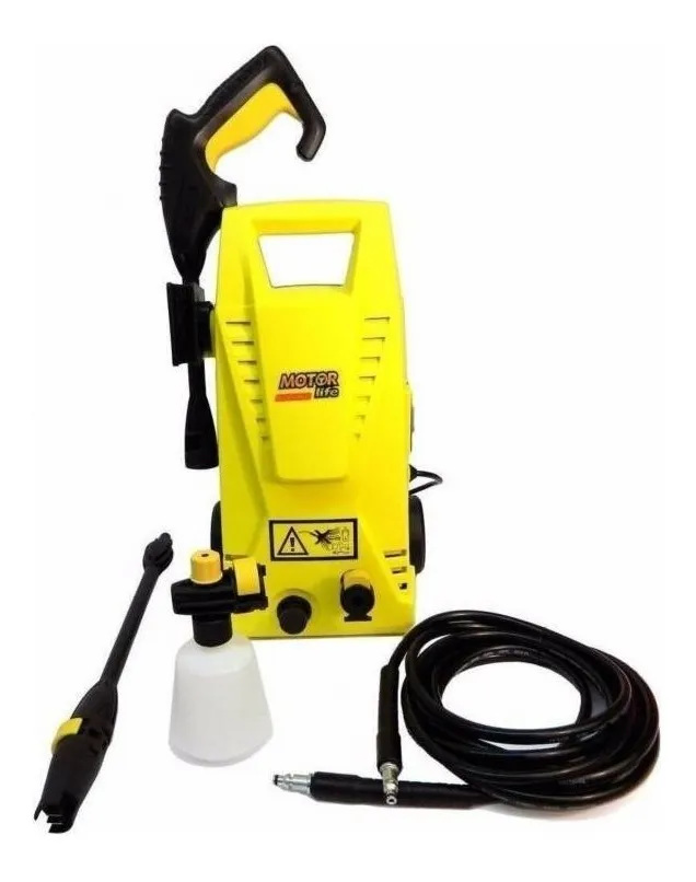 Hidrolavadora Motorlife 1500w, 5 Mts Manguera, Deposito De Detergente