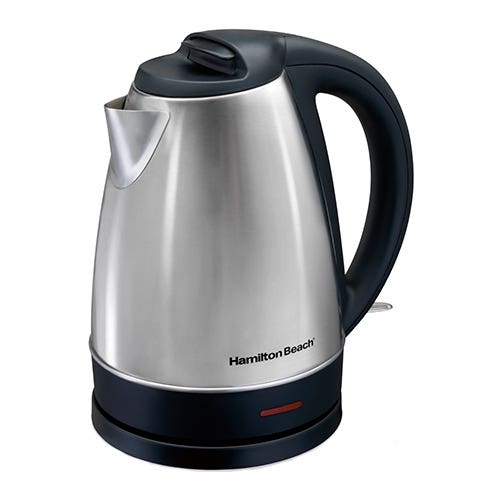 Hervidor Hamilton Beach 1500W 1,7 L Acero Inox., 2 Años Garantía