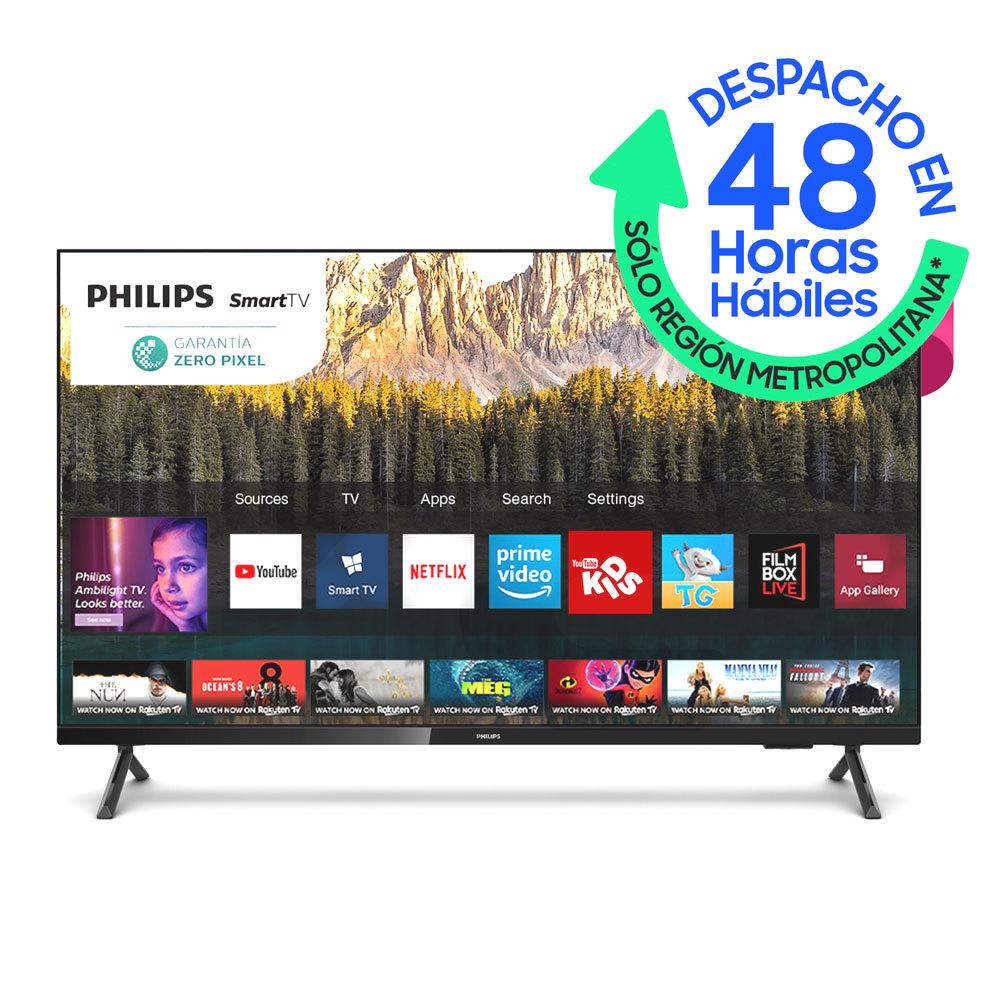 Smart TV Philips 32'' HD WiFi, Bordes Ultra Delgados