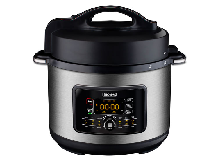Olla A Presión Multiuso Thomas, 5 Litros, Acero Inox