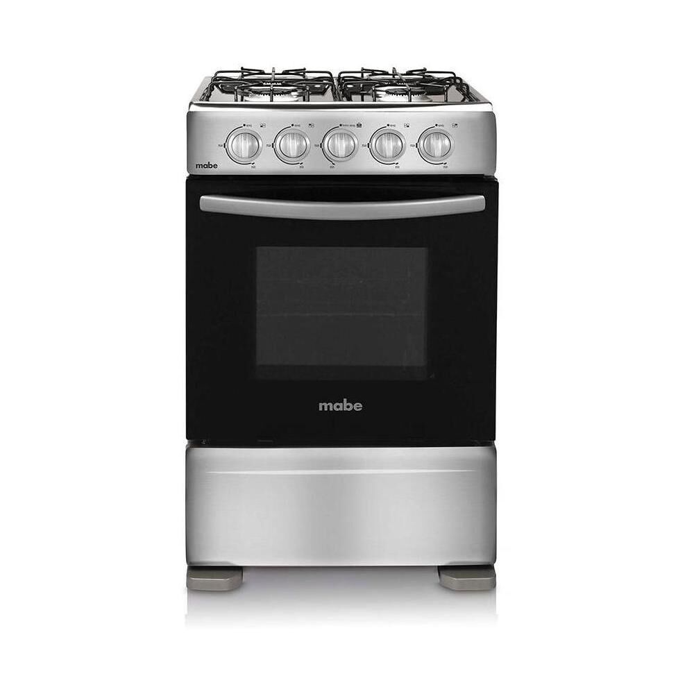 Cocina Mabe 4 Quemadores, Acero Inox, Gas Licuado