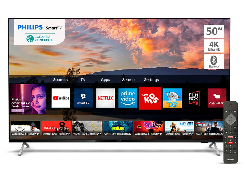 LED Philips Smart TV 50" UHD 4K