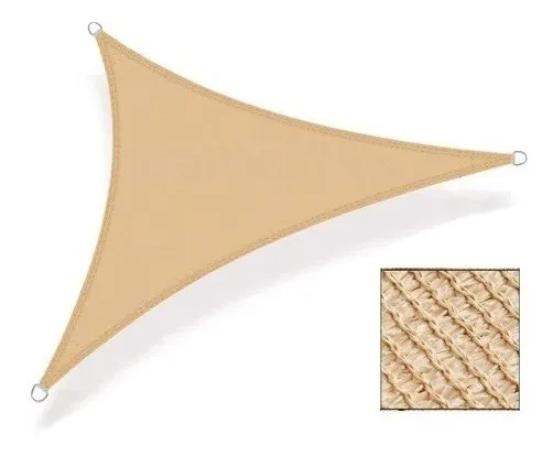 Toldo Vela Sombra Triangular 5Mx5M, 95% Protección UV