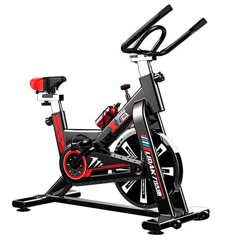 Bicicleta Spinning Home Fitness Profesional, Altura Ajustable, Volante 6.5 Kg, Usuario Hasta 120 Kg