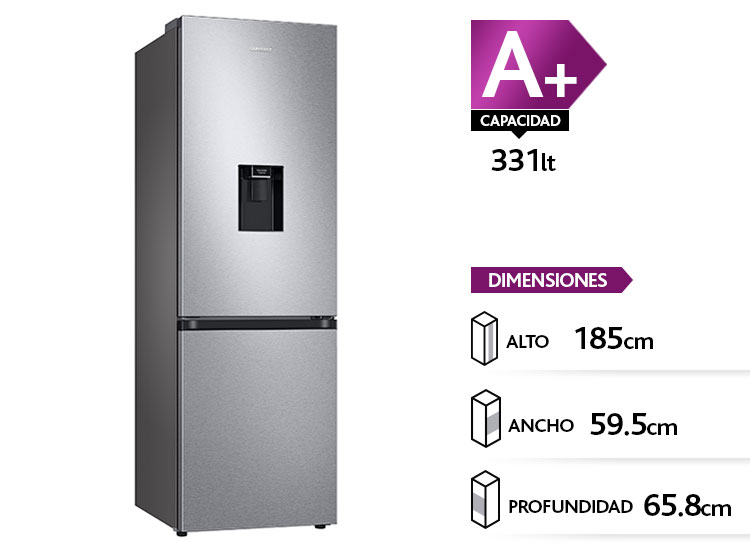Refrigerador Samsung Bottom Mount 331 Litros Con All Around Cooling