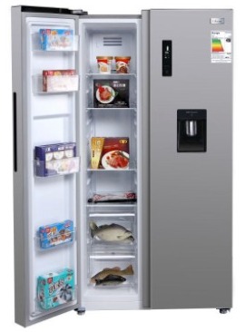 Refrigerador Libero Side By Side Inox 559 Litros, Con Dispensador De Agua