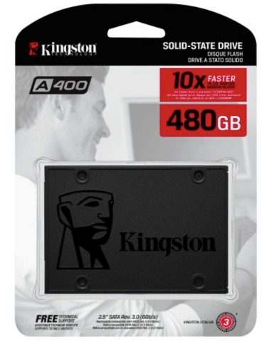 Unidad SSD Kingston SSDNow A400 480GB, 2.5", Lectura 500MB/s Escritura 450MB/s