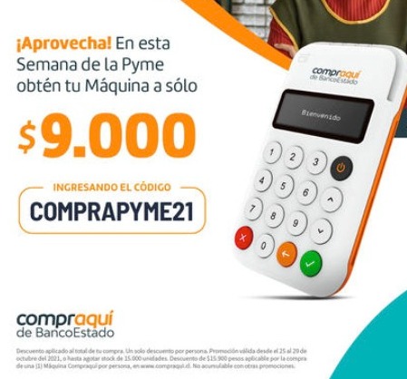 Máquina Compraquí Banco Estado
