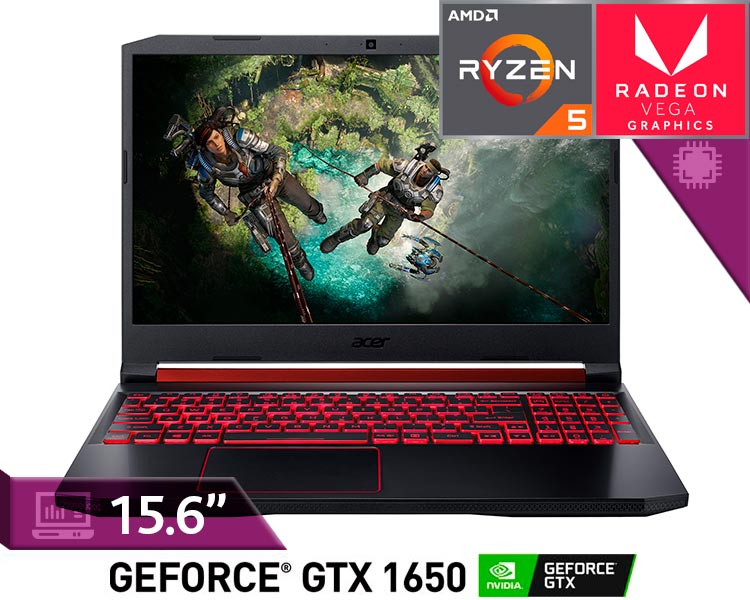 Notebook Acer Nitro 5, AMD Ryzen™ 5 12GB Ram 1TB+128GB SSD 15.6'' FHD