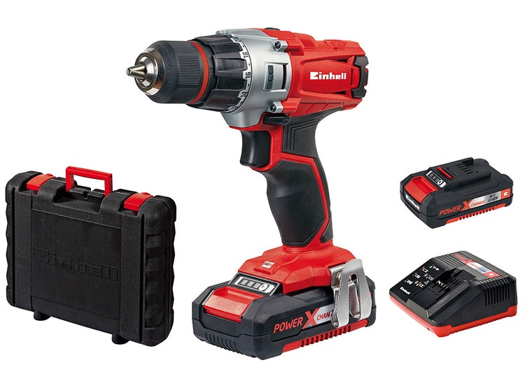 Kit Taladro inalámbrico TE-CD 18/2 + 2 baterías + Cargador + Maleta