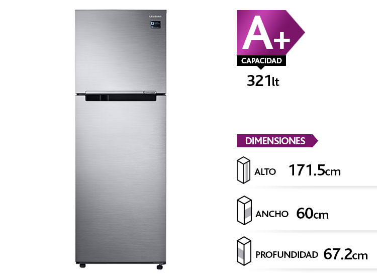 Refrigerador Top Mount No Frost Samsung 321 litros