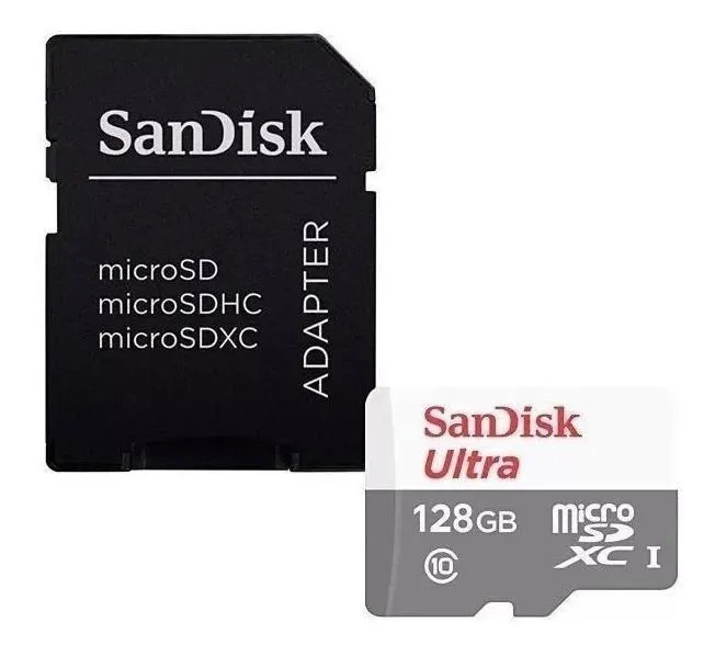 Tarjeta De Memoria SanDisk Ultra con adaptador SD 128GB