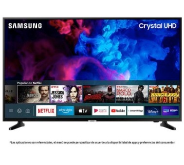 Samsung LED 55' Crystal UHD 4K Smart TV
