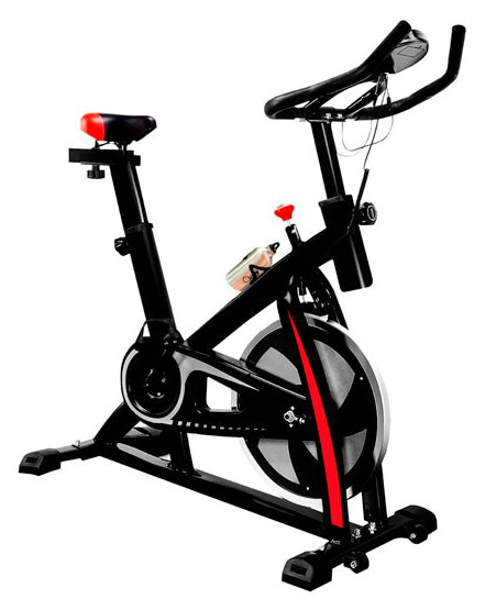 Bicicleta Spinning Fitness, Volante 6 Kg, Usuario Hasta 100 Kg