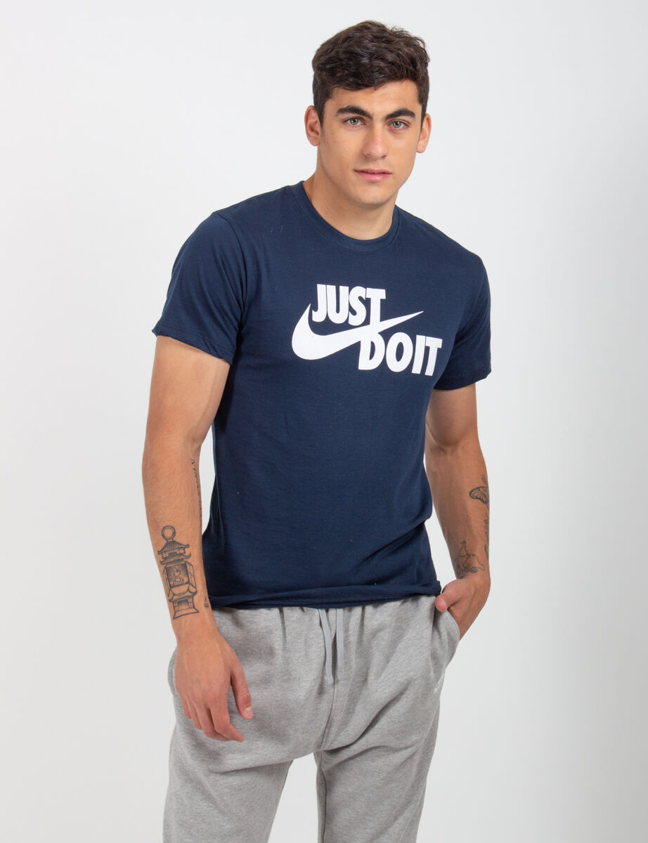 Polera de Algodón Deportiva Hombre Nike Just do It, Tallas S a XL, Varios Colores