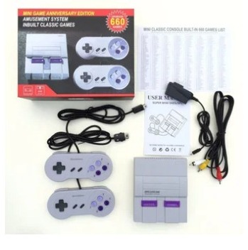 Consola Retro De Juegos De 8 Bits 660 Juegos - Estilo Super NES