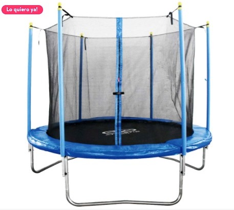 Cama Elástica 2.44 Metros Athletic Works, Soporta 100 Kilos
