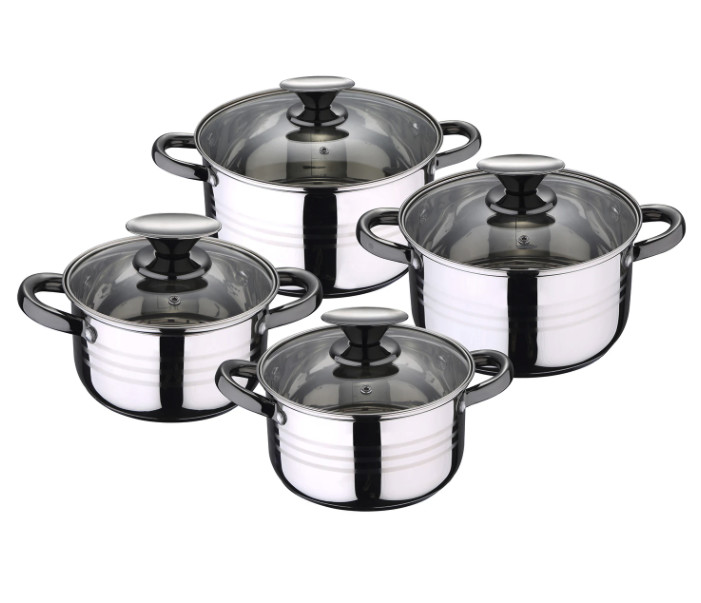 Batería De Cocina Acero Inoxidable 8 Piezas Hita