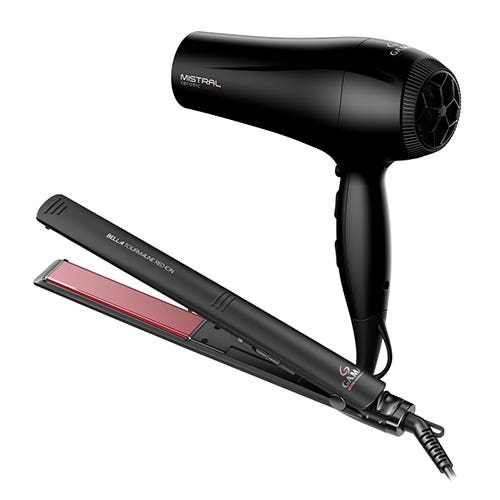 Alisador De Pelo GAMA Elegance Bella STD Cerámica Turmalina + Secador De Pelo