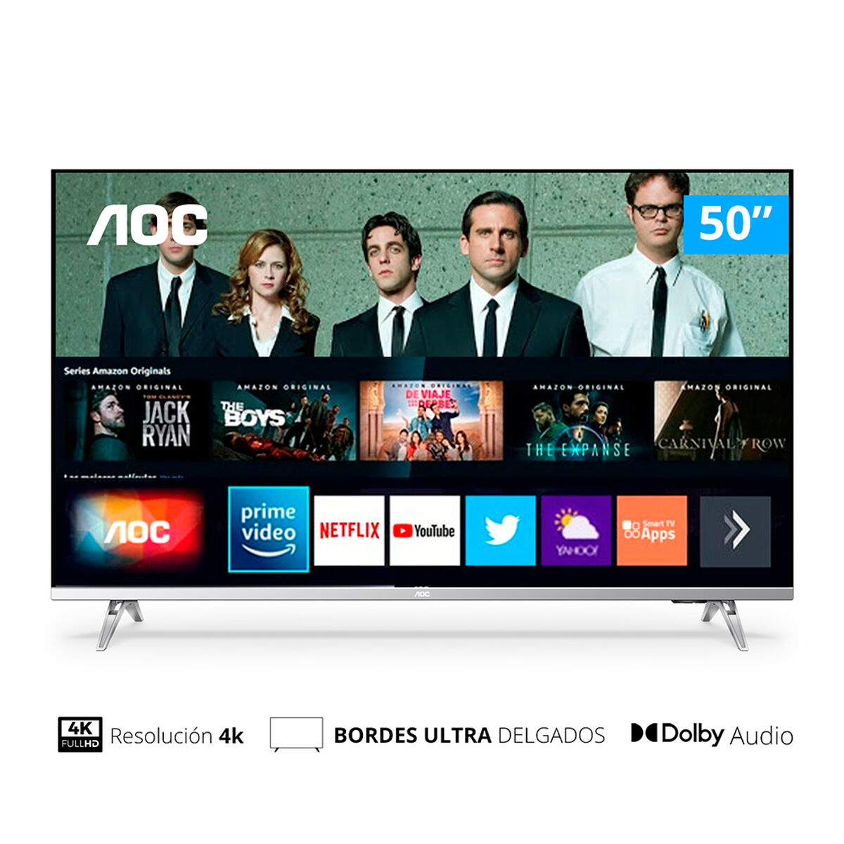 LED 50" AOC Smart TV 4K UHD