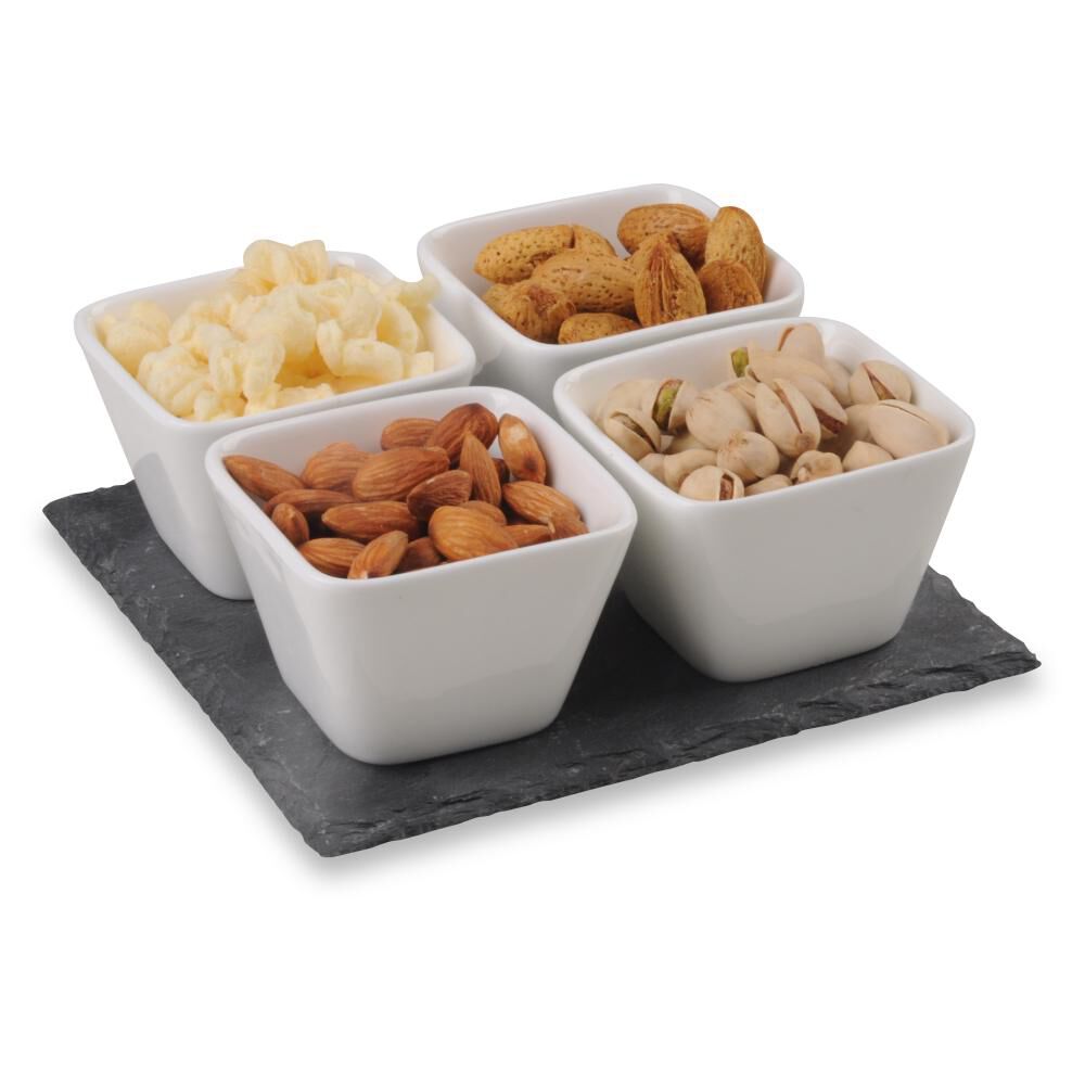 Set Cocktail Azhome 4 Pocillos + Bandeja / 5 Piezas