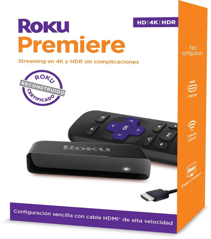 Roku Premiere 4k, Reacondicionado, 1 Año De Garantía