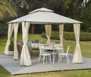 Toldo Pérgola Con Cortinas 3x4 mt