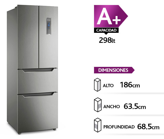 Refrigerador Fensa Multidoor No Frost 298 Lt, 10 Años De Garantía De Compresor