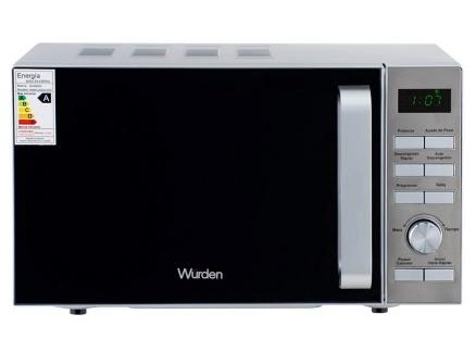 Horno Microondas Digital Wurden Acero Inoxidable 20 Litros, 2 Años De Garantía