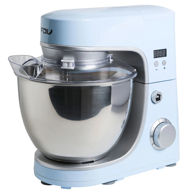 Batidora FDV Pedestal Venus Celeste 800W, Bowl 4.2 Litros, 6 Velocidades
