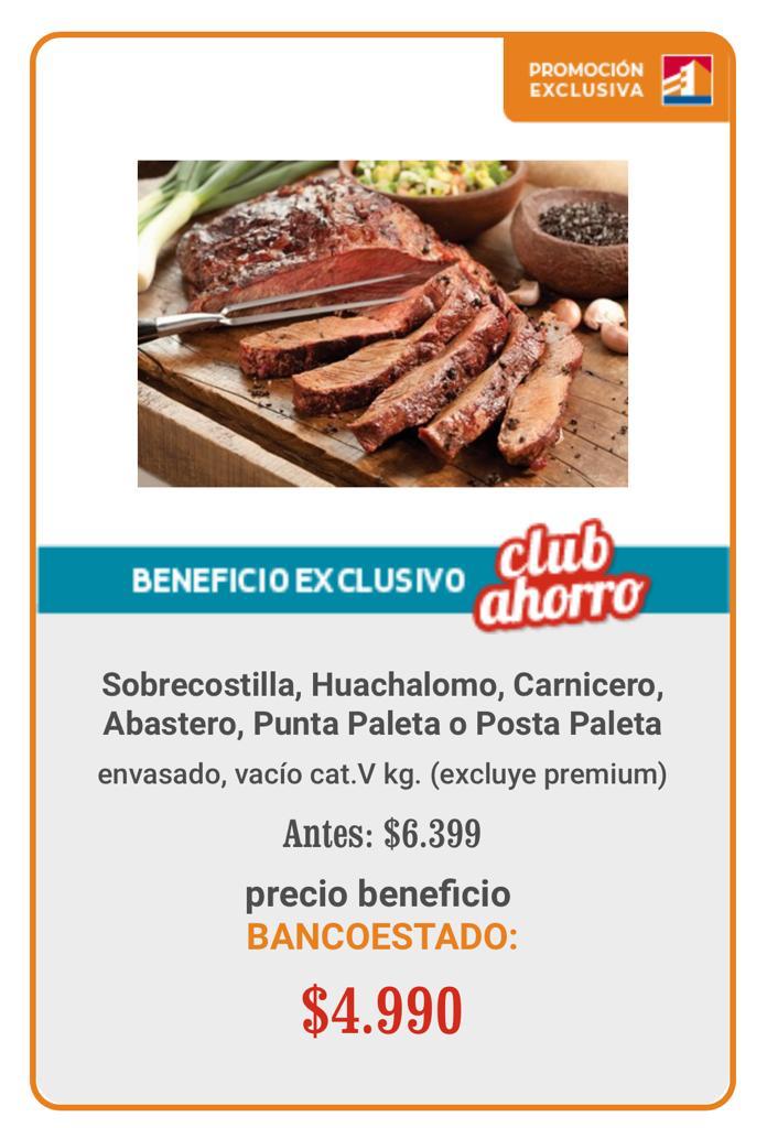 Sobrecostilla, Huachalomo, Carnicero, Abastero, Punta Paleta y Posta Paleta en Unimarc