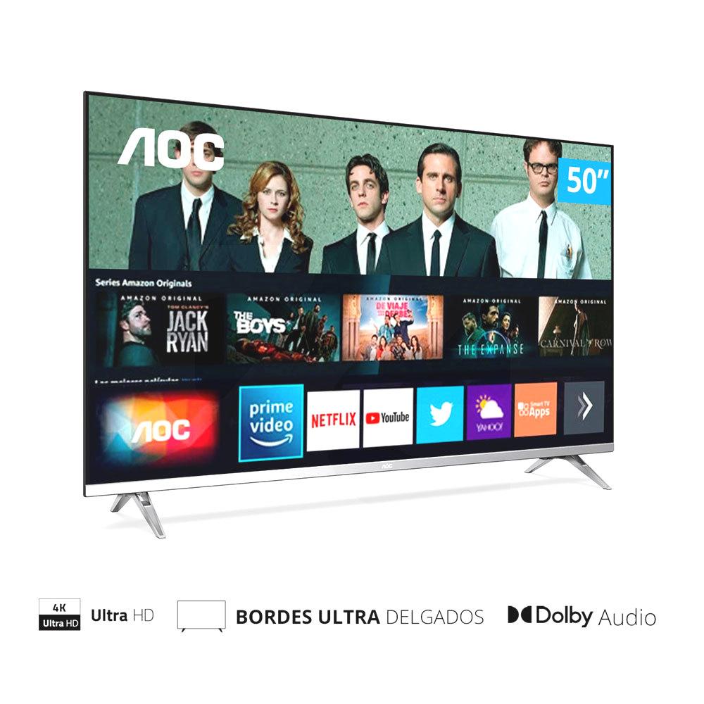 Led Smart TV AOC 50" Ultra HD 4K WiFi
