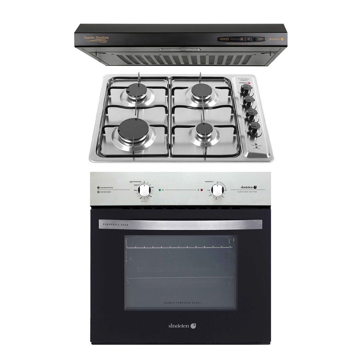 Kit Cocina Sindelen Campana + Horno Empotrable + Encimera