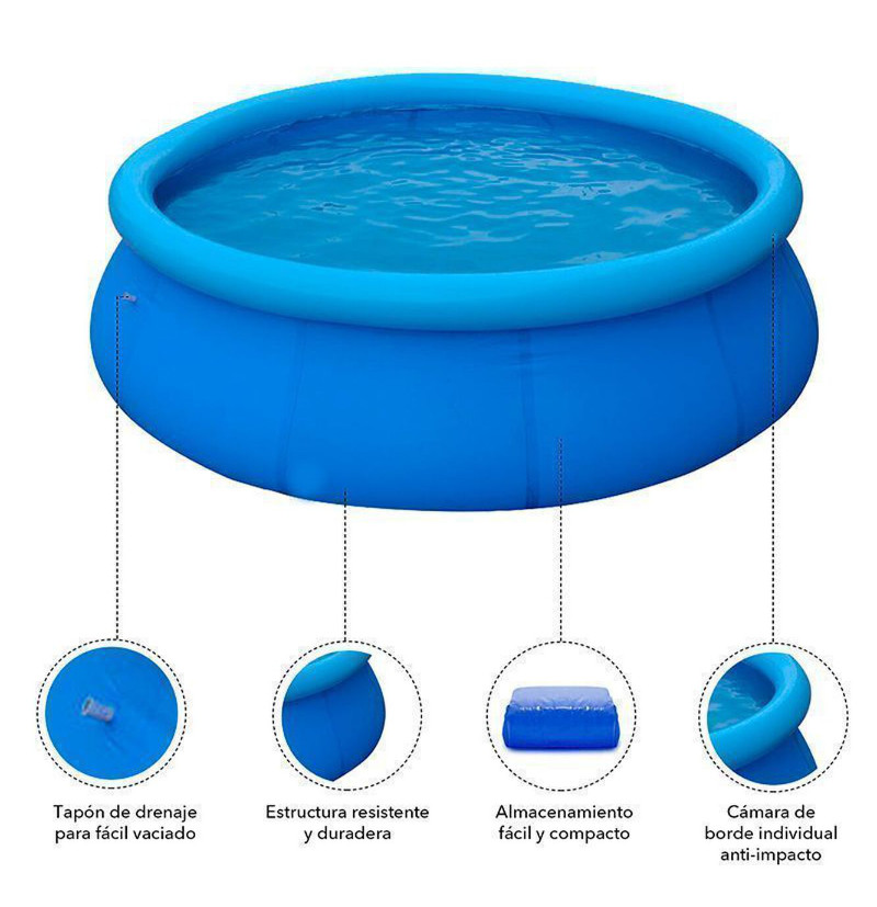Piscina Inflable Self Formed 2.074 L 240 X 63 Cm