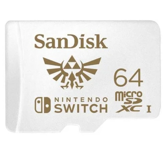 Tarjeta MicroSDXC UHS-I SanDisk 64 GB Nintendo Switch