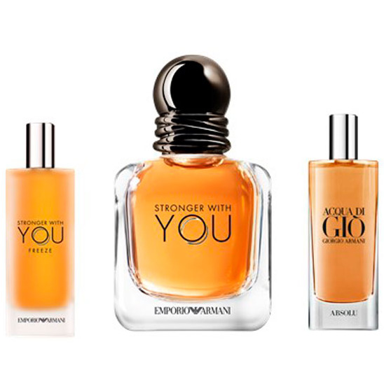 Giorgio Armani Stronger Whit You Edt 30 Ml + Acqua De Gio Absolut Edp 15 Ml + Stronger With You Freeze Edt 15 Ml