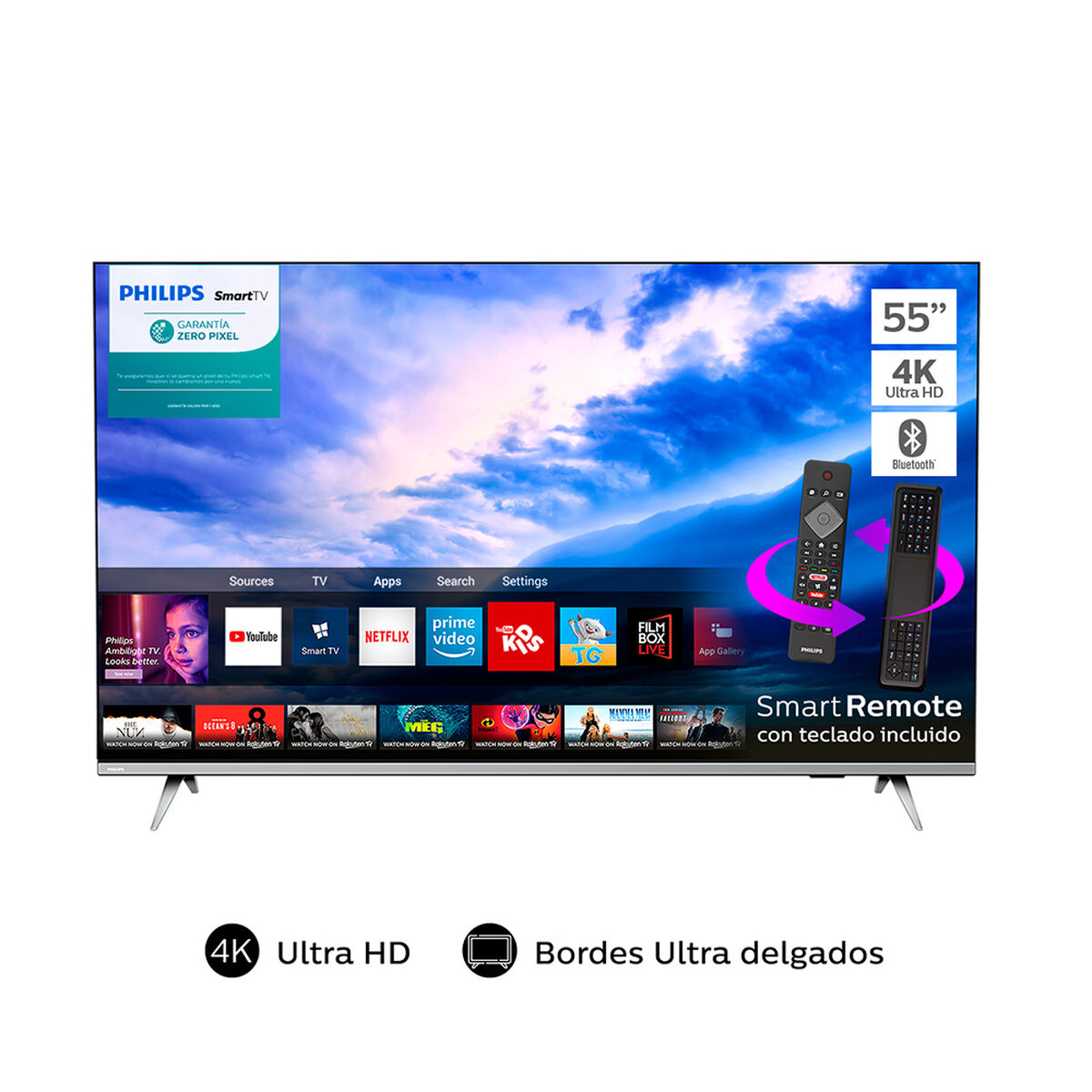 LED 55" Philips Smart TV UHD