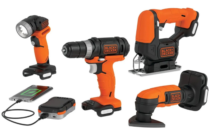 Kit Gopack 4 Herramientas Eléctricas 12v Black+Decker, Incluye Batería