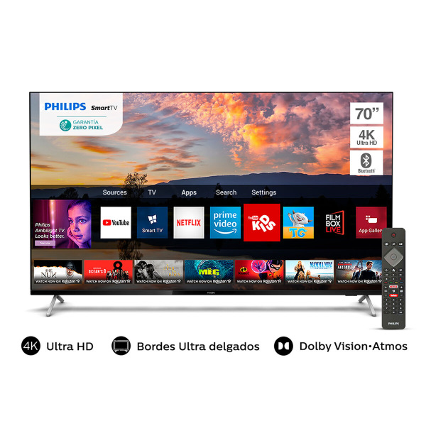 LED 70" Philips Smart TV 4K UHD