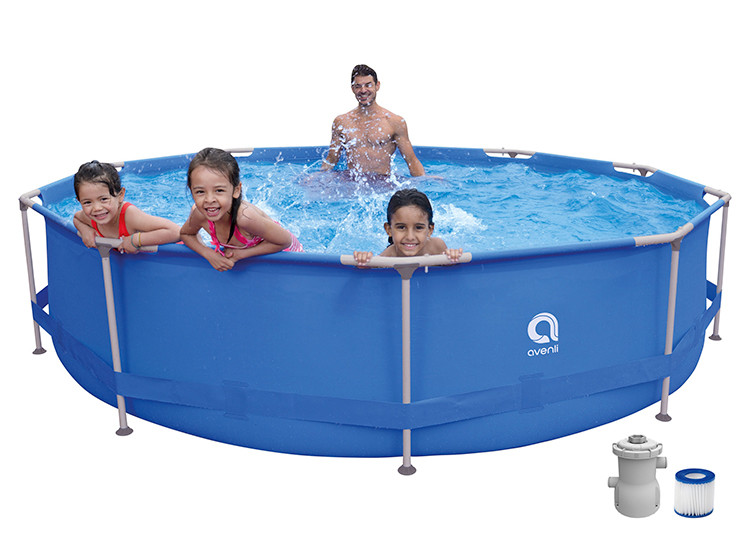 Piscina Estructural Rescue 370 x 76 cm (6125 Lts) + Bomba De Filtrado