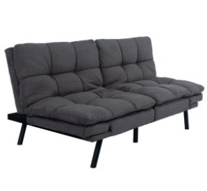 Futon Memory Gris Mainstays 182x86x82Cm