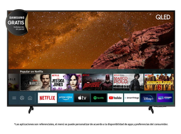 QLED Samsung 50" Q60A 4K UHD Smart TV