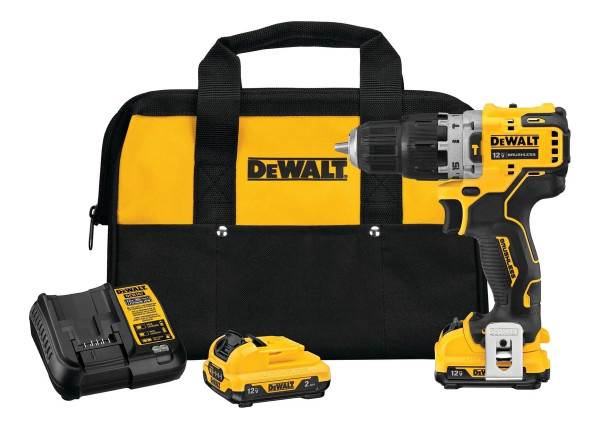 Kit Taladro Percutor 3/8 DeWalt Dcd706f2-b2, Incluye 2 baterías, Cargador Y Bolso