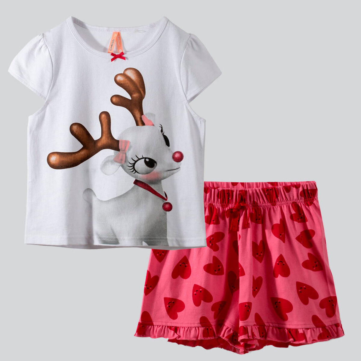 Pijama De Algodón Niña Chess