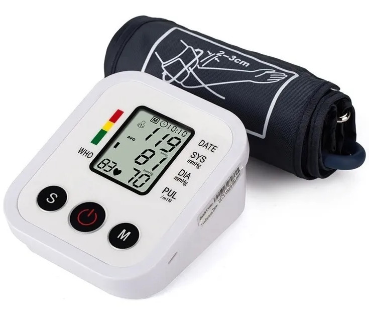 Toma Presion Digital Brazo Con Tensiometro, Usa Pilas O USB