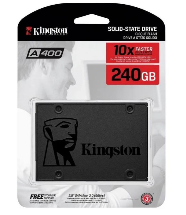 Disco Solido SSD 240GB A400 SATA3 2.5 Kingston